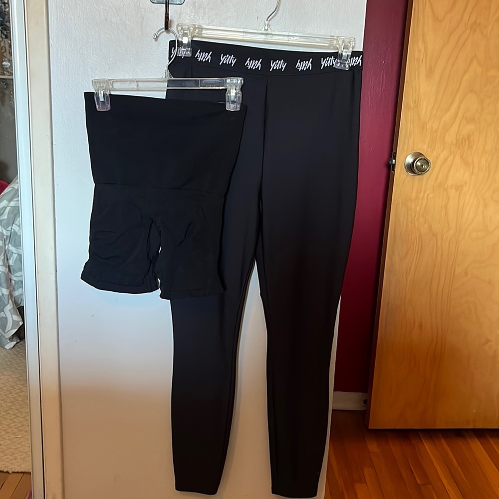 Black Yitty leggings and shapewear